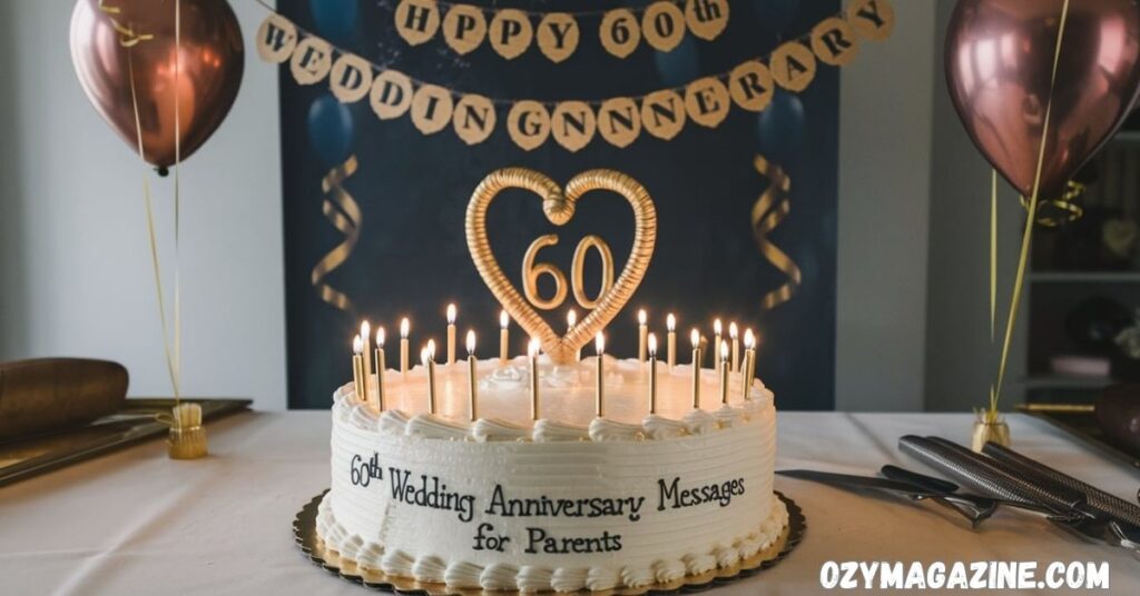 60th Wedding Anniversary Messages for Parents