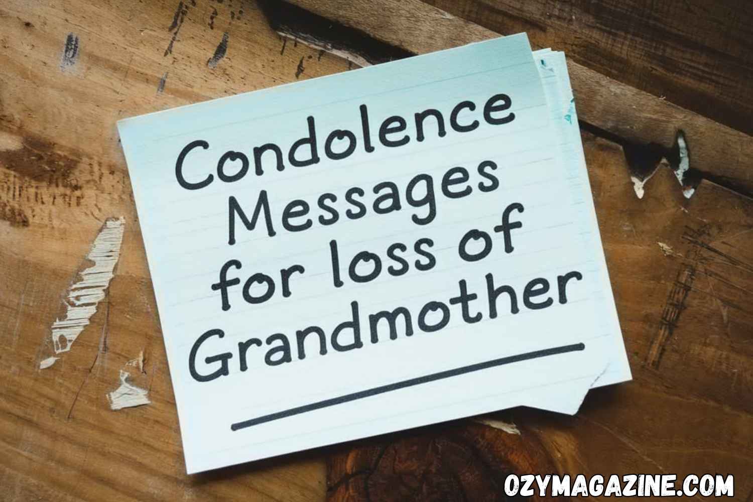 Condolence Messages for Loss of Grandmother