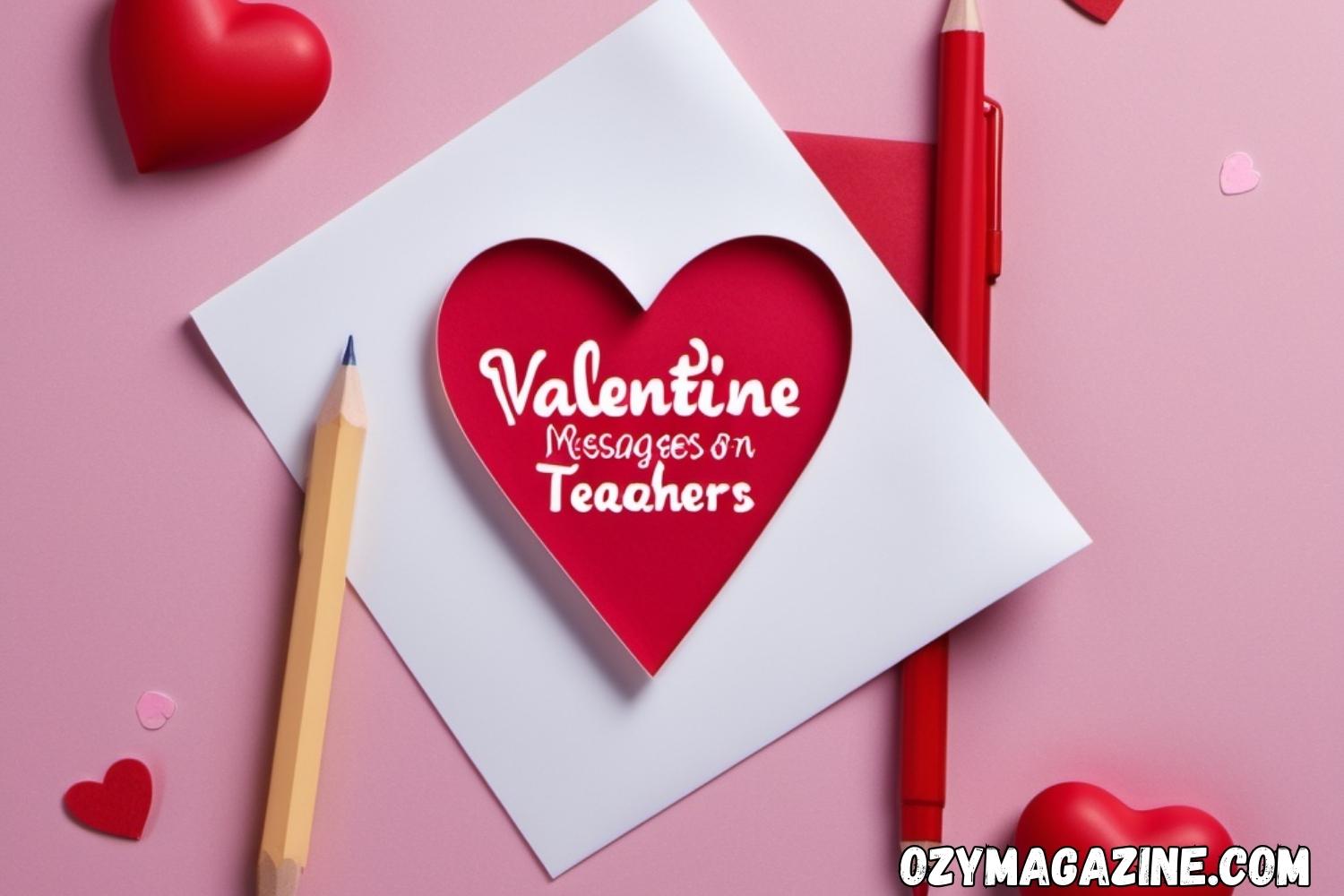 Valentine Messages for Teachers