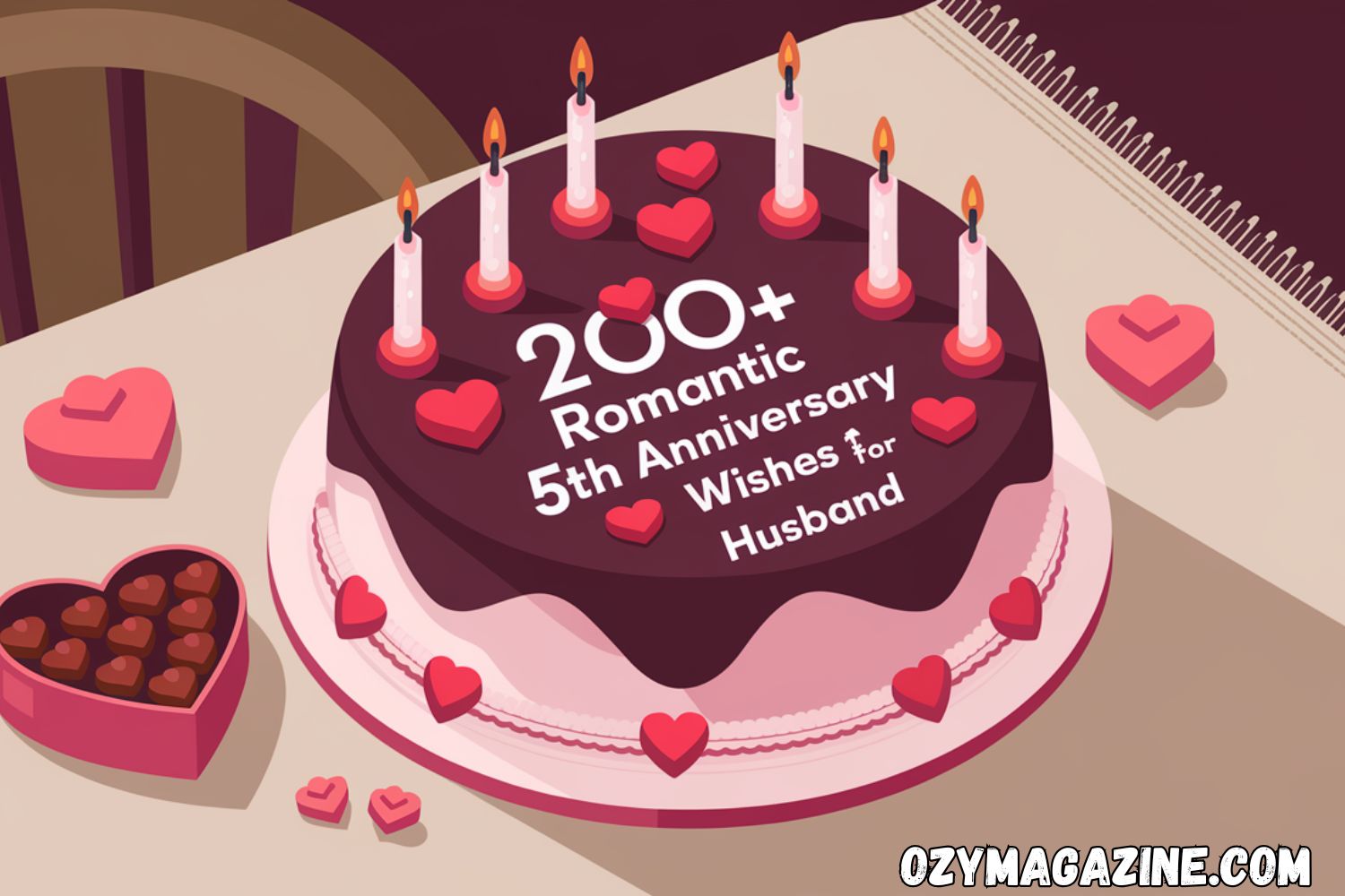 200+ Romantic 5th Anniversary Wishes for Husband