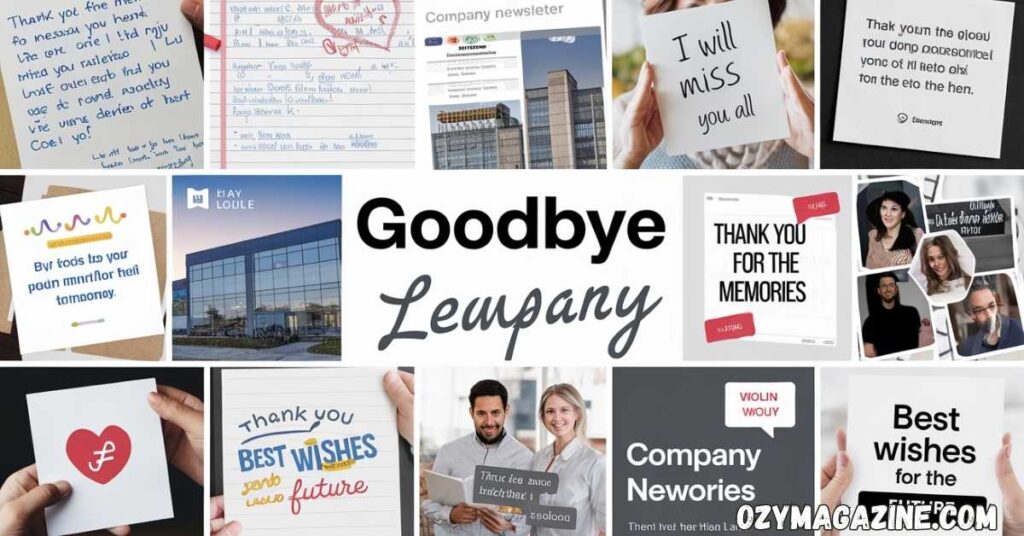 150+ Heartfelt Goodbye Messages for Leaving Company