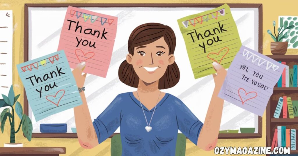 Thank You Notes to Parents From Teacher for Support