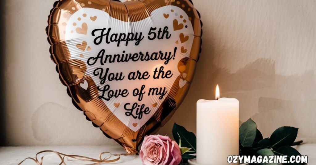 Romantic 5th Anniversary Wishes for Husband