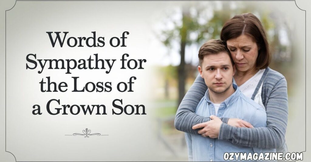 Words of Sympathy for the Loss of a Grown Son